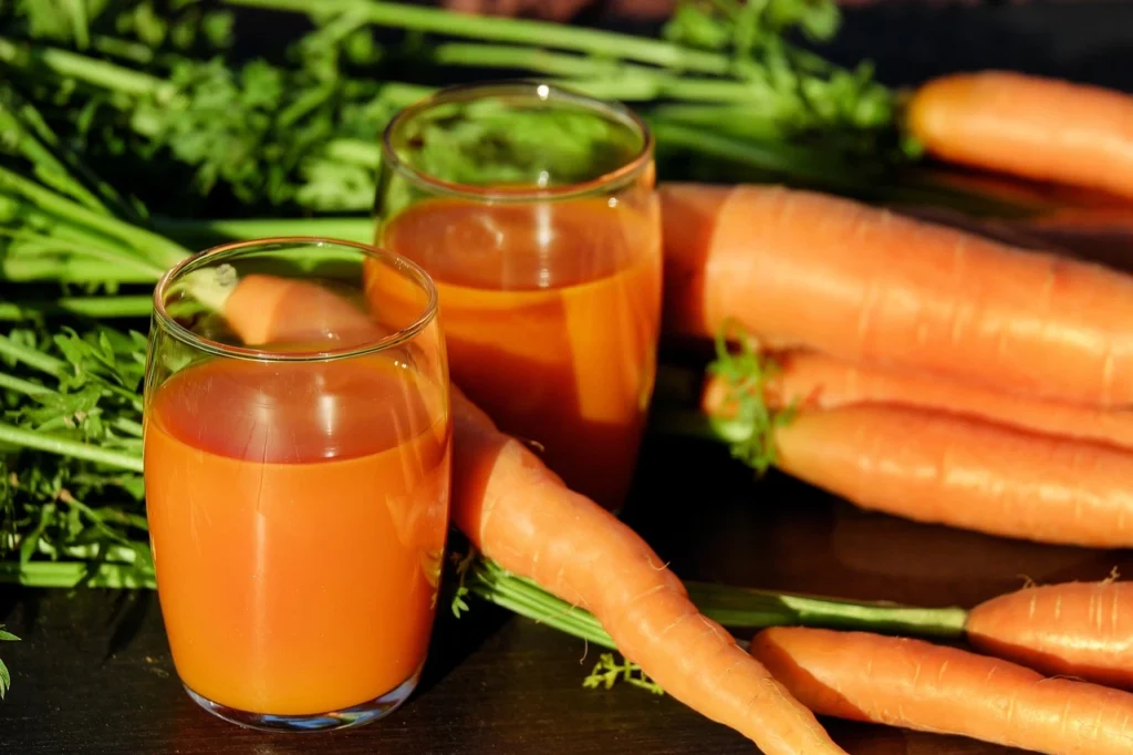 suco de cenoura fonte de vitamina A
